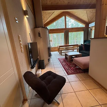فيلة Charming Lapland With Mountain Views And Private Sauna *